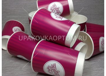 Бумажные стаканы двухслойные