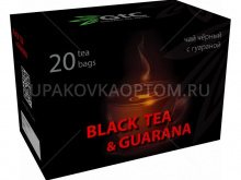 Чёрный чай с гуараной в саше-конвертах